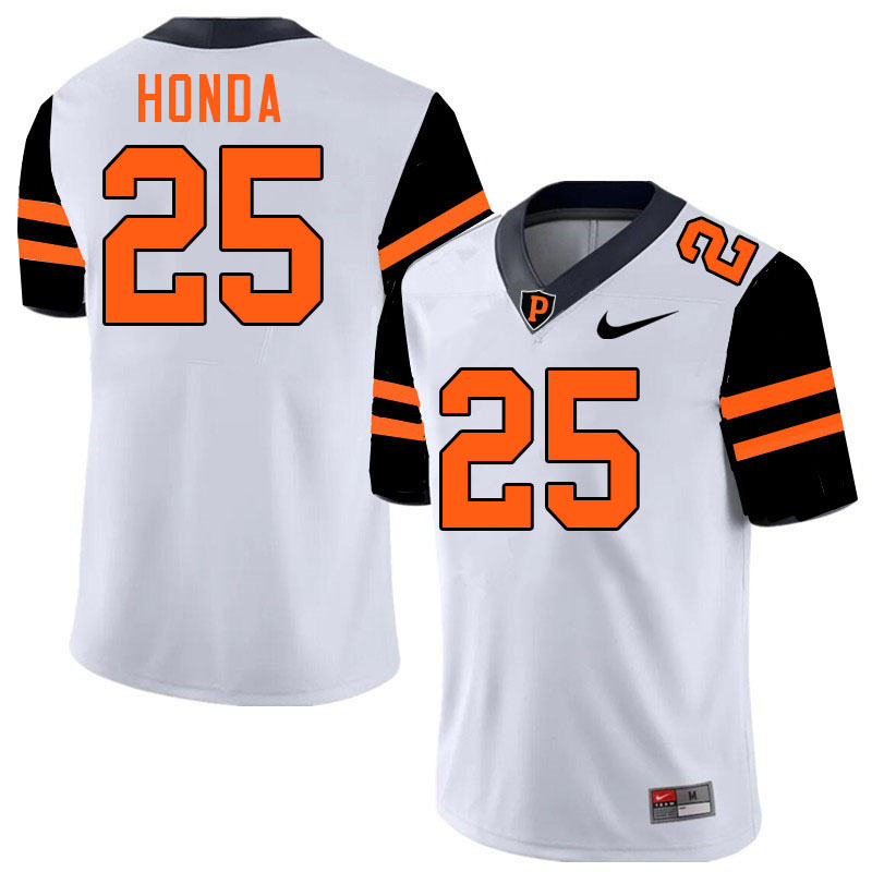Princeton Tigers #25 Kai Honda College Football Jerseys,Uniforms Stitched-White
